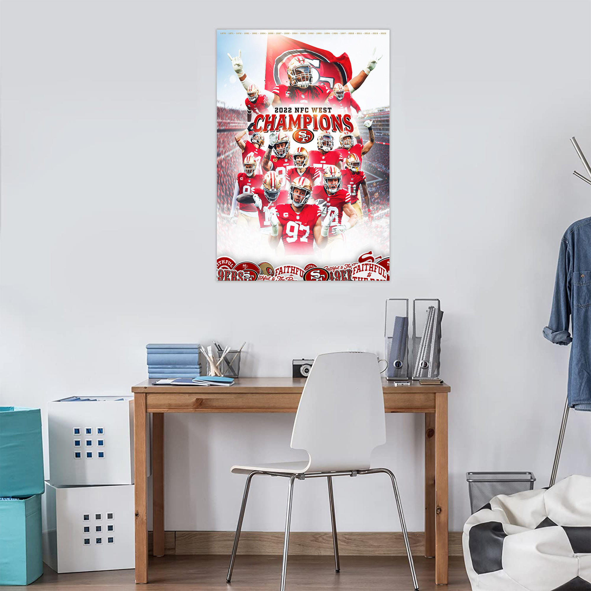 San Francisco 49ers 2022 NFC West Champions Poster