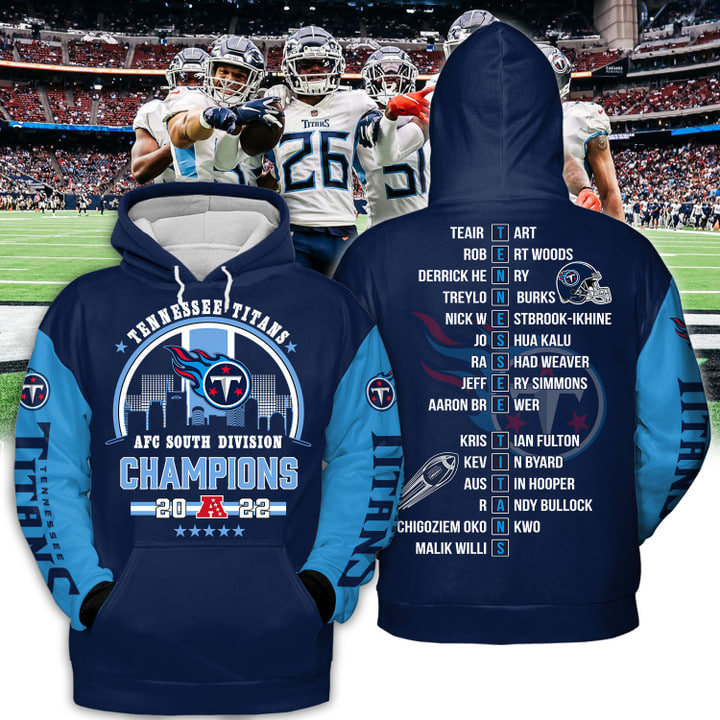 Titans AFC South Division Champions Hoodie - TeeHex