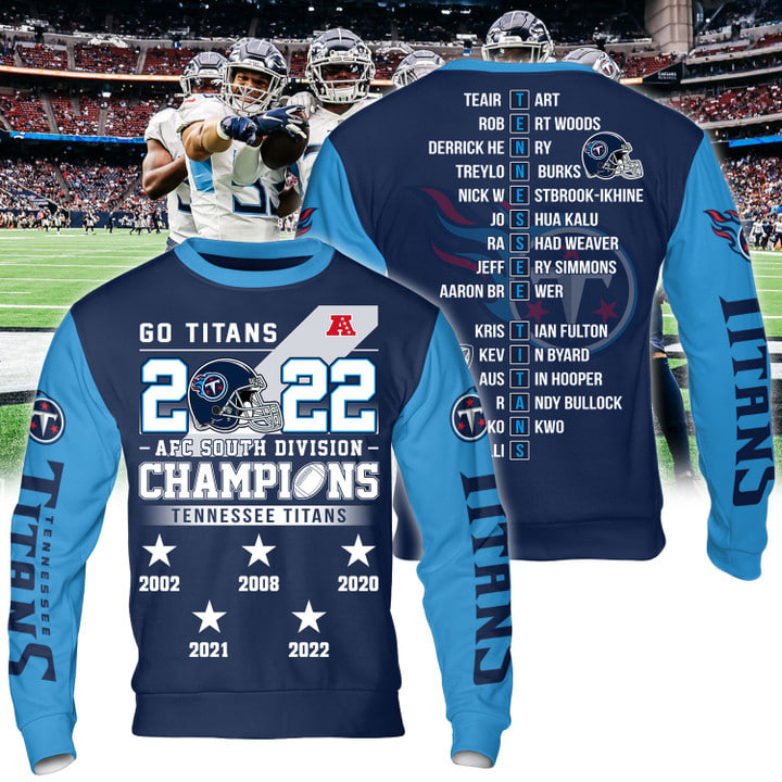 Titans AFC South Division Champions Hoodie - TeeHex