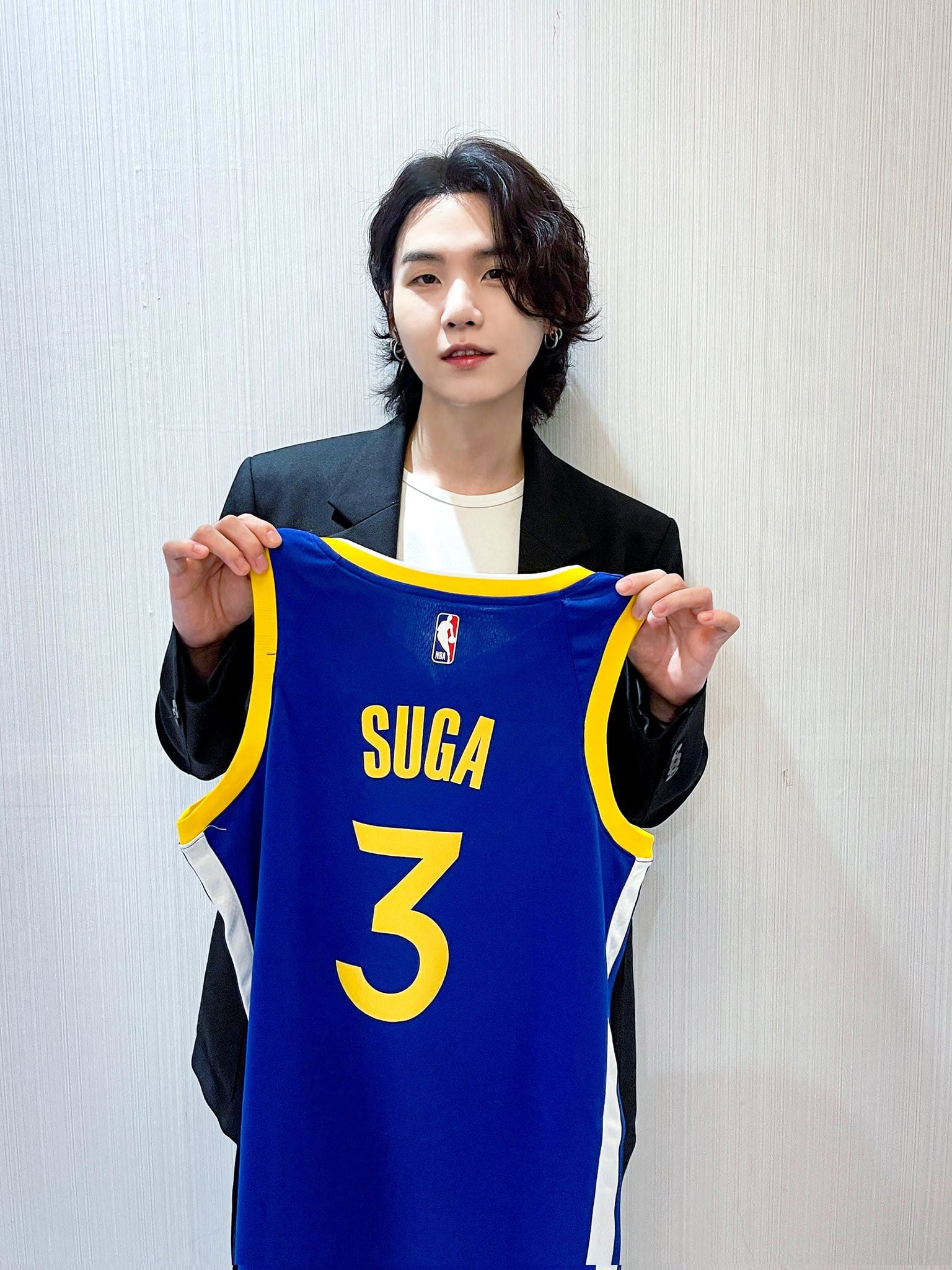 BTS Suga x Warriors Basketball Shirt - BTF Store