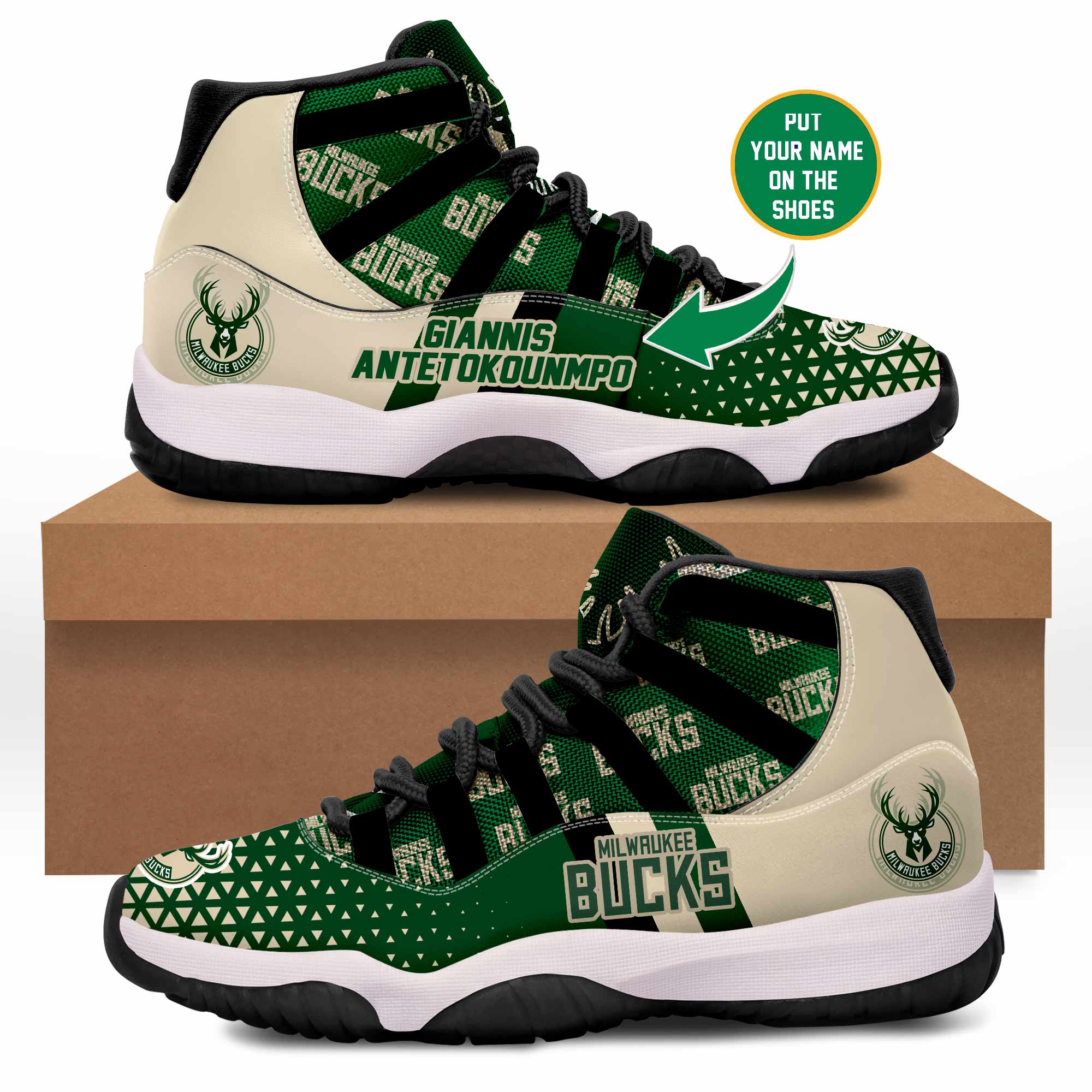 NBA Celtics Jordan Retro 13 Custom Name - BTF Store