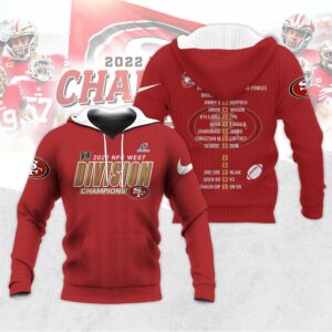 Official Poster 2022 NFC West Champions SF 49ers shirt, hoodie