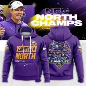 Minnesota Vikings NFC 2022 North Division Champions Hoodie - BTF Store