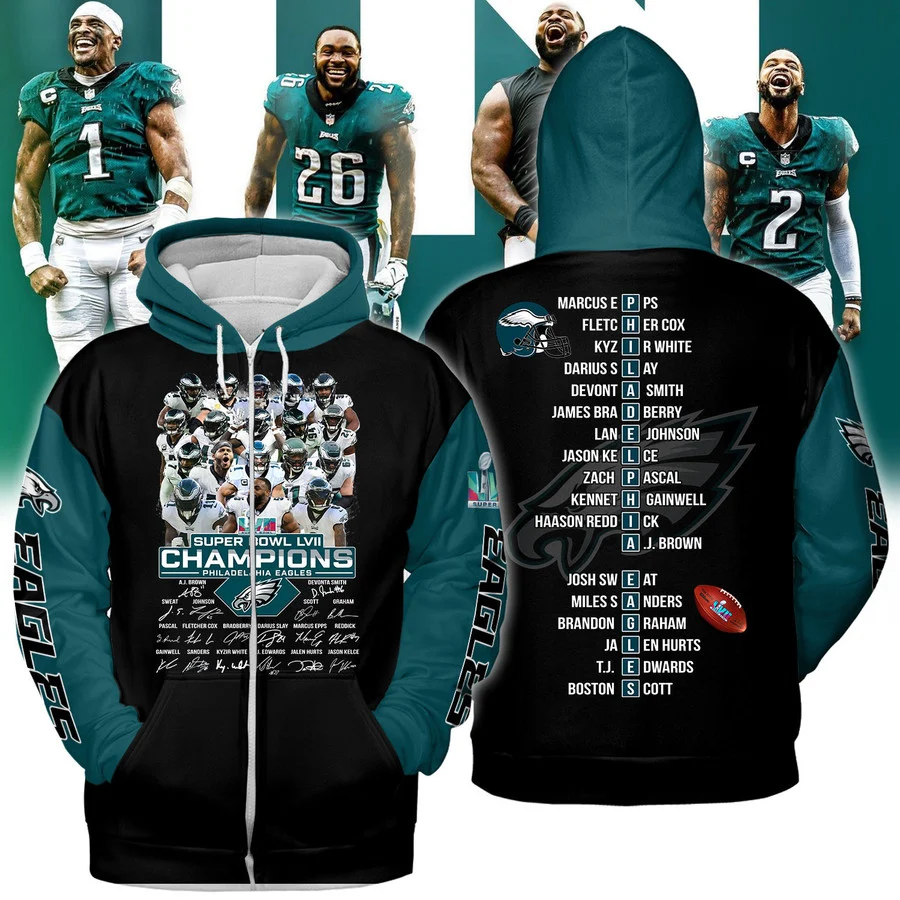 Philadelphia Eagles LVII Super Bowl NFC Champions shirt, hoodie