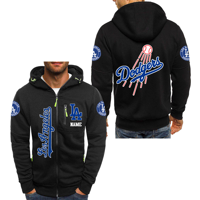 Nike Nike Men's Los Angeles Dodgers Full-Zip Hoodie Sweatshirt in