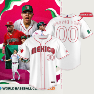 Mexico Baseball Green Jersey Aztecas 2023 Casaca De Mexico 