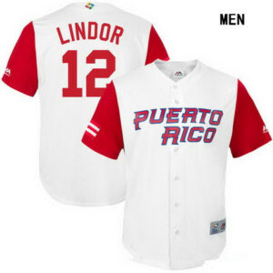 Puerto Rico Baseball White, Red 2023 World Baseball Classic