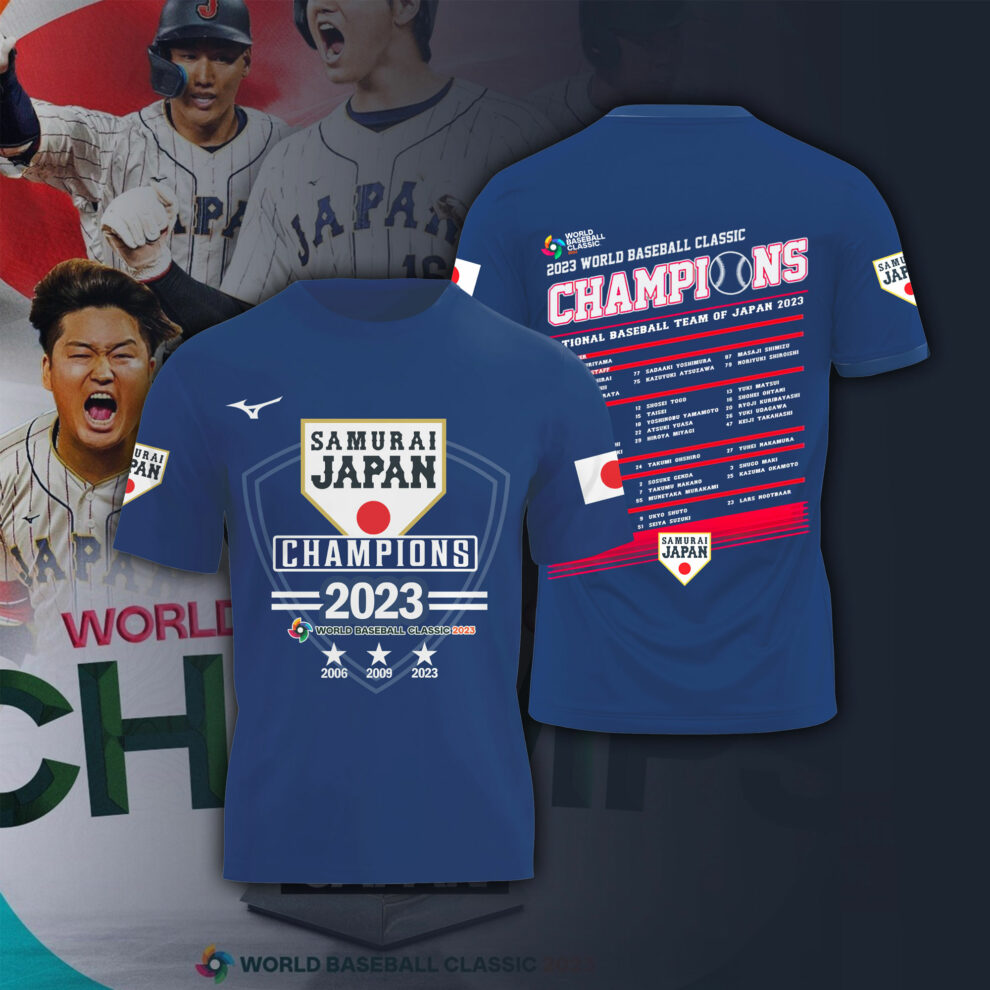 [MLB Official] WBC Samurai Japan Shohei Ohtani Uniform T-shirt XL black