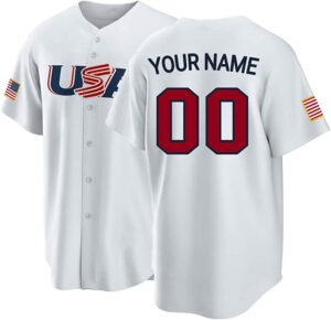 Fan Made Personalized USA Baseball 2023 World Baseball Classic Jersey Print