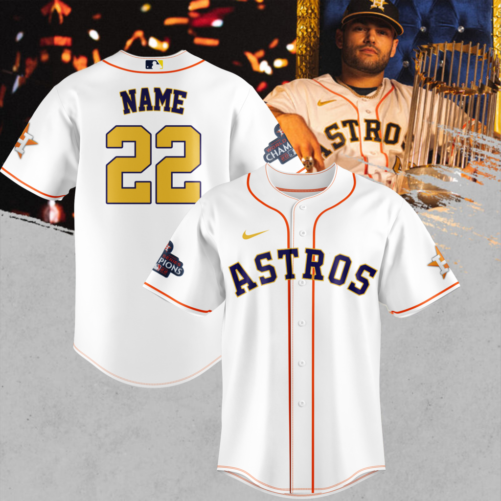 Astros Baseball Jersey 2022 AL Champions Level Up Astros Gift
