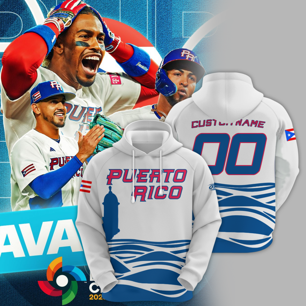 Custom Name Puerto Rico Baseball 2023 World Baseball Classic Replica Player  Baseball Jersey Red