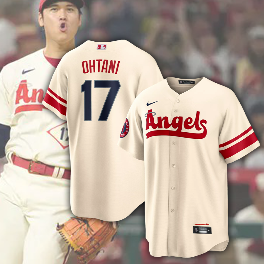 Unisex Los Angeles Angels Shohei Ohtani Nike White/Cream/Red Home Replica  Player Name Jersey - BTF Store