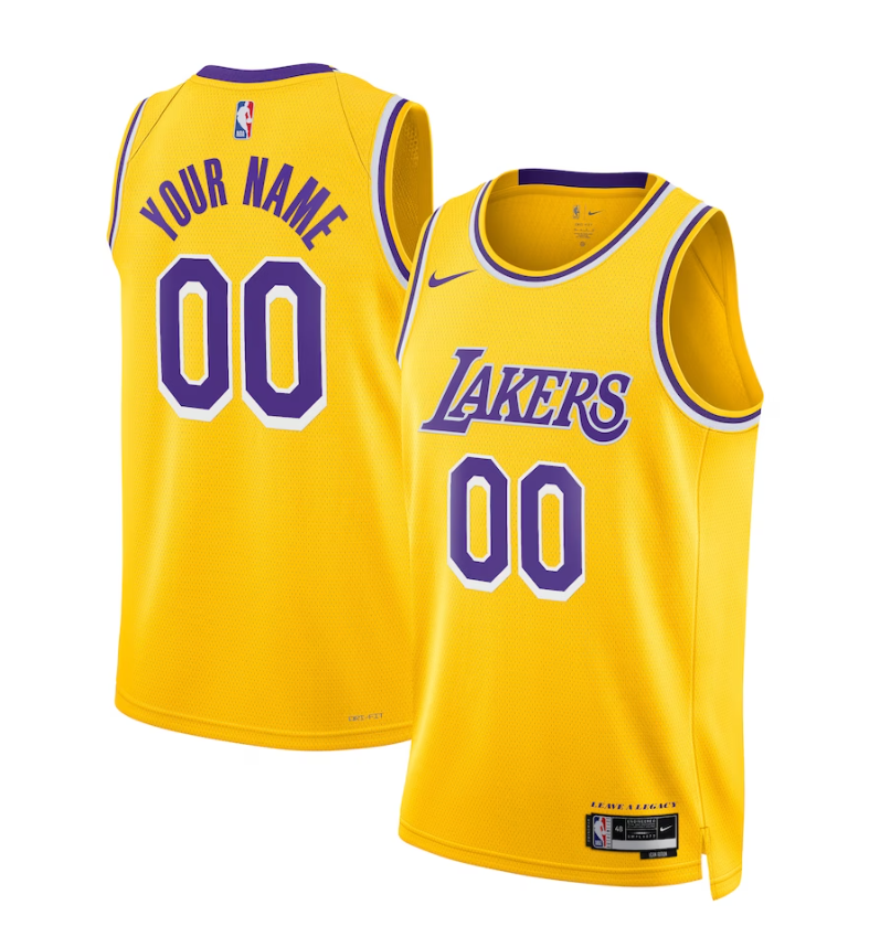 Los Angeles Lakers Nike Classic Edition Swingman Jersey - Custom - Youth