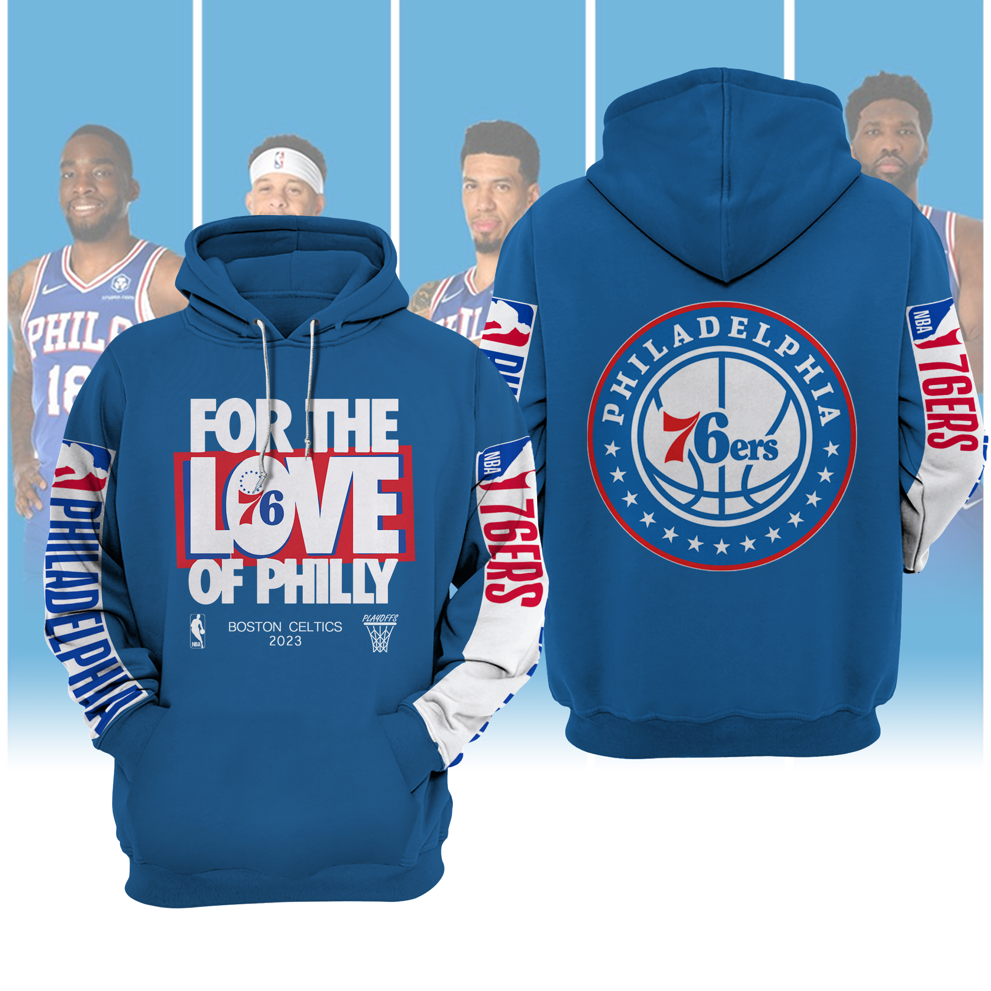 Awesome Royal Philadelphia 76ers 2023 NBA Playoffs Mantra Unisex Shirts -  BTF Store