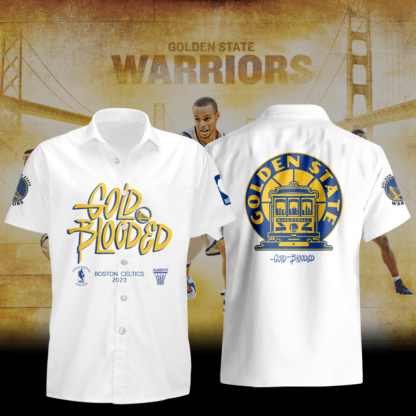 Golden State Warriors Team Basketball 2023 Gold Blooded Signatures