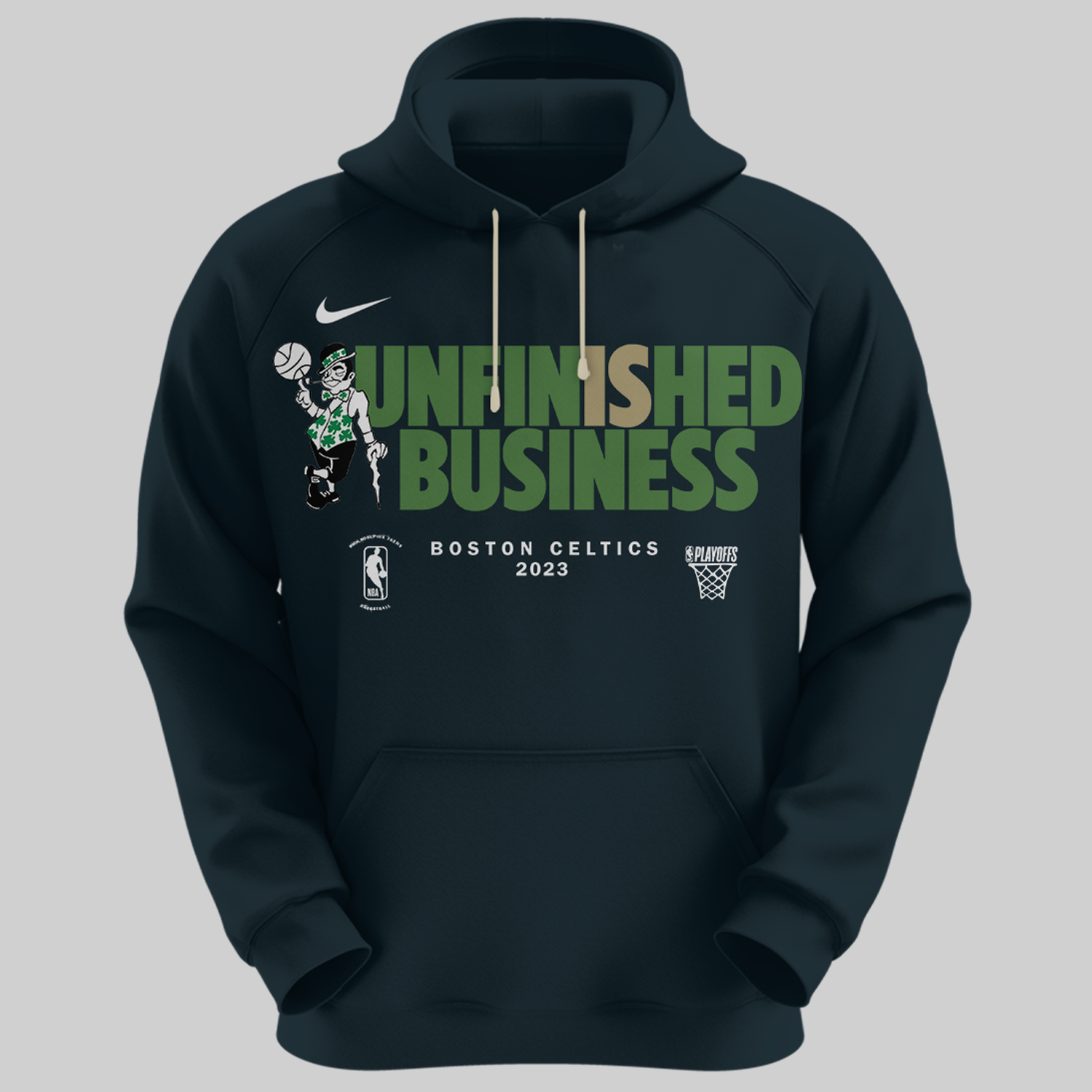 Official boston Celtics Nike Youth 2023 NBA Playoffs Mantra T
