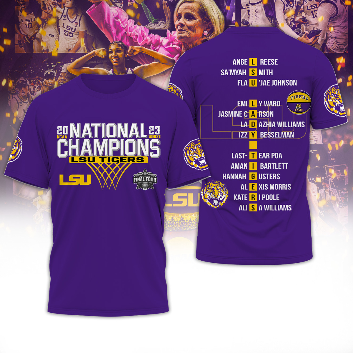 LSU 2023 Women's Basketball National Champs T-Shirt