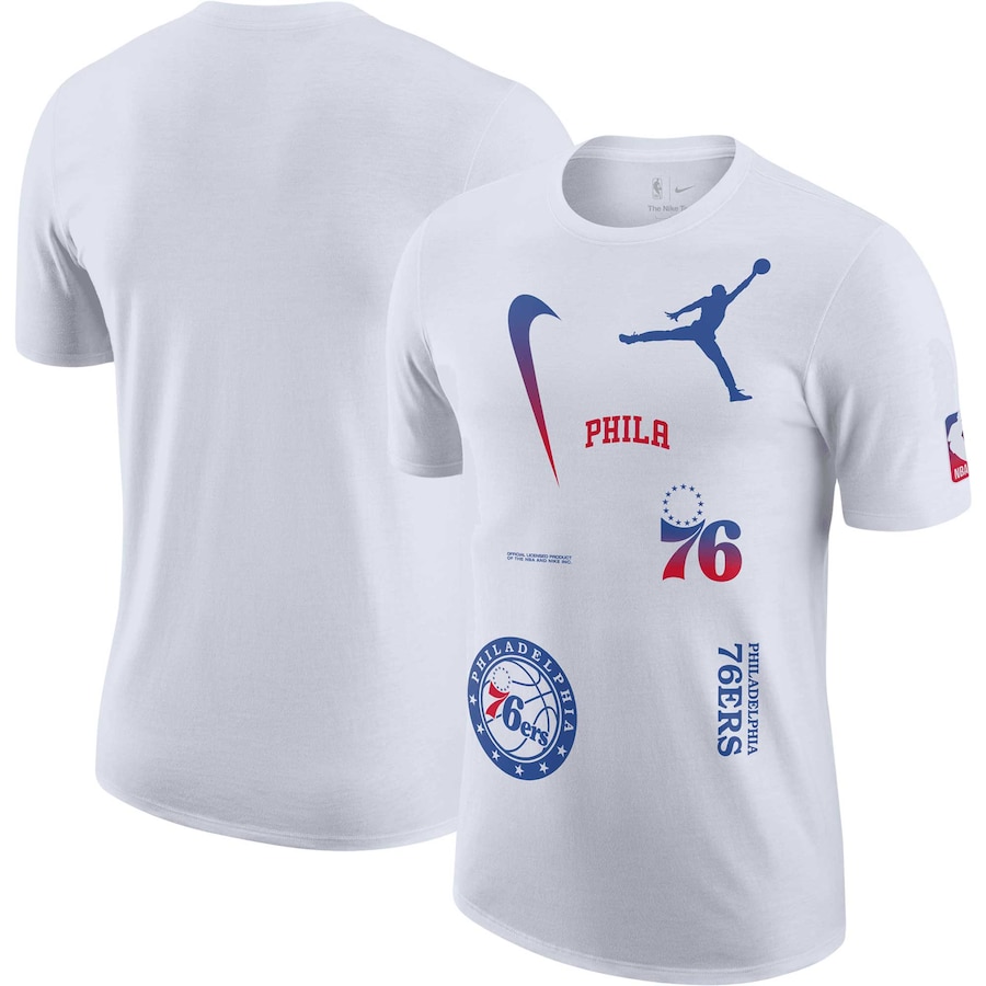 Men's Nike White Philadelphia 76ers 2022/23 Legend On-Court Practice Performance T-Shirt