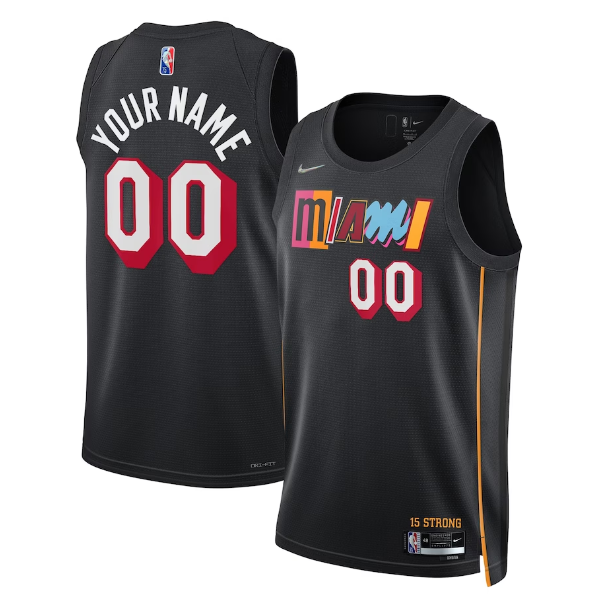 Miami Heat Nike City Edition Swingman Jersey 2023 - Custom