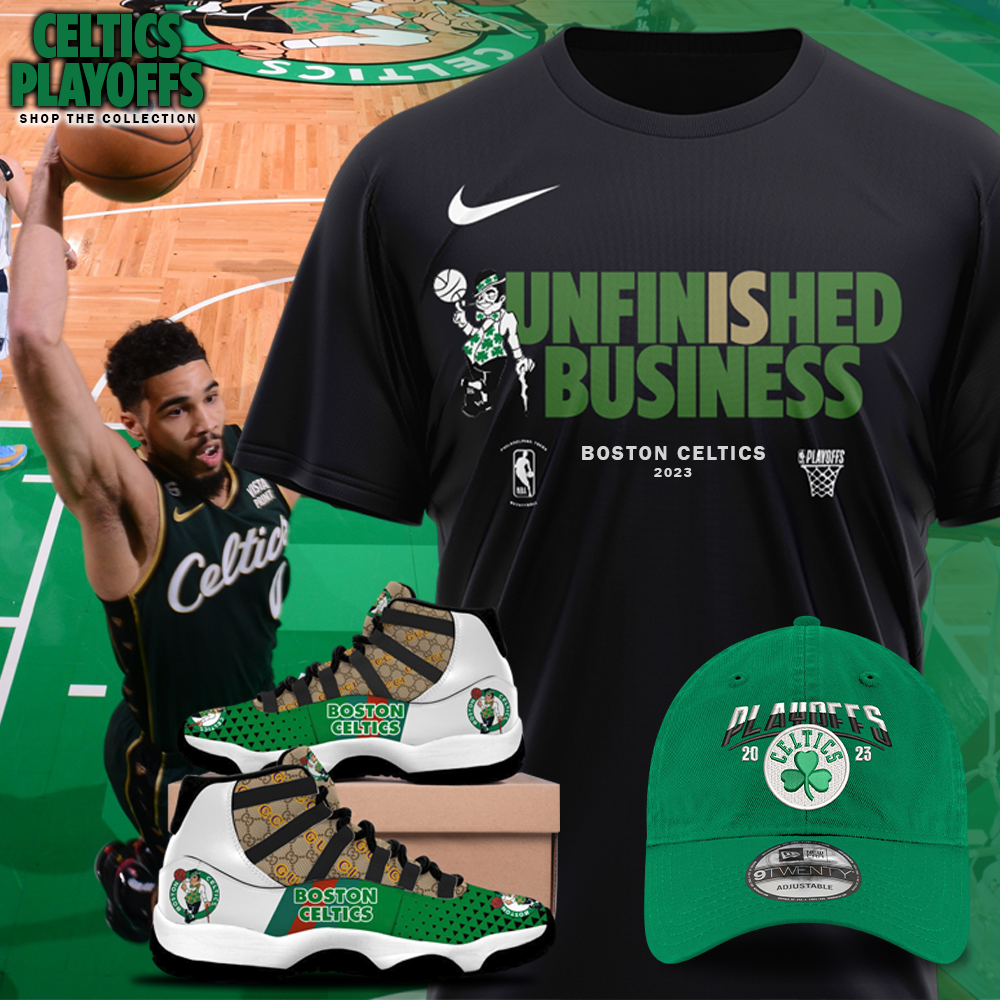 Men's Nike Black Boston Celtics 2023 NBA Playoffs Mantra Shirt