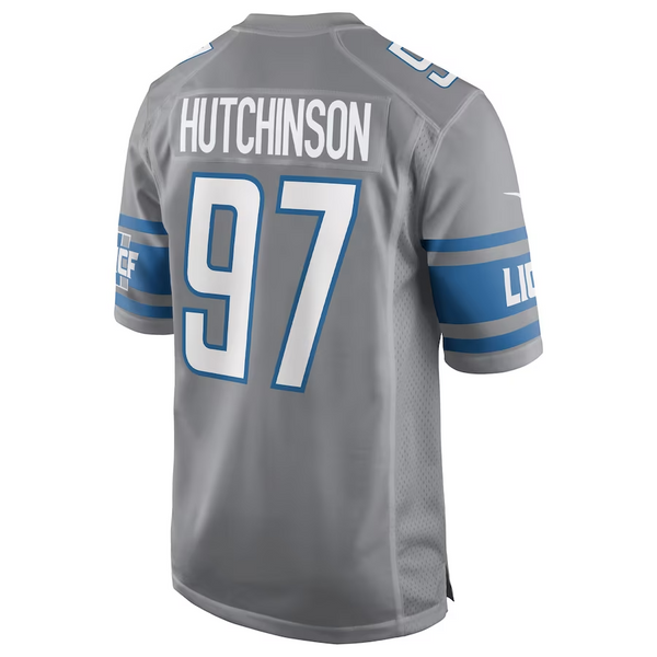 Men's Detroit Lions 90th Year Patch Jersey - All Stitched