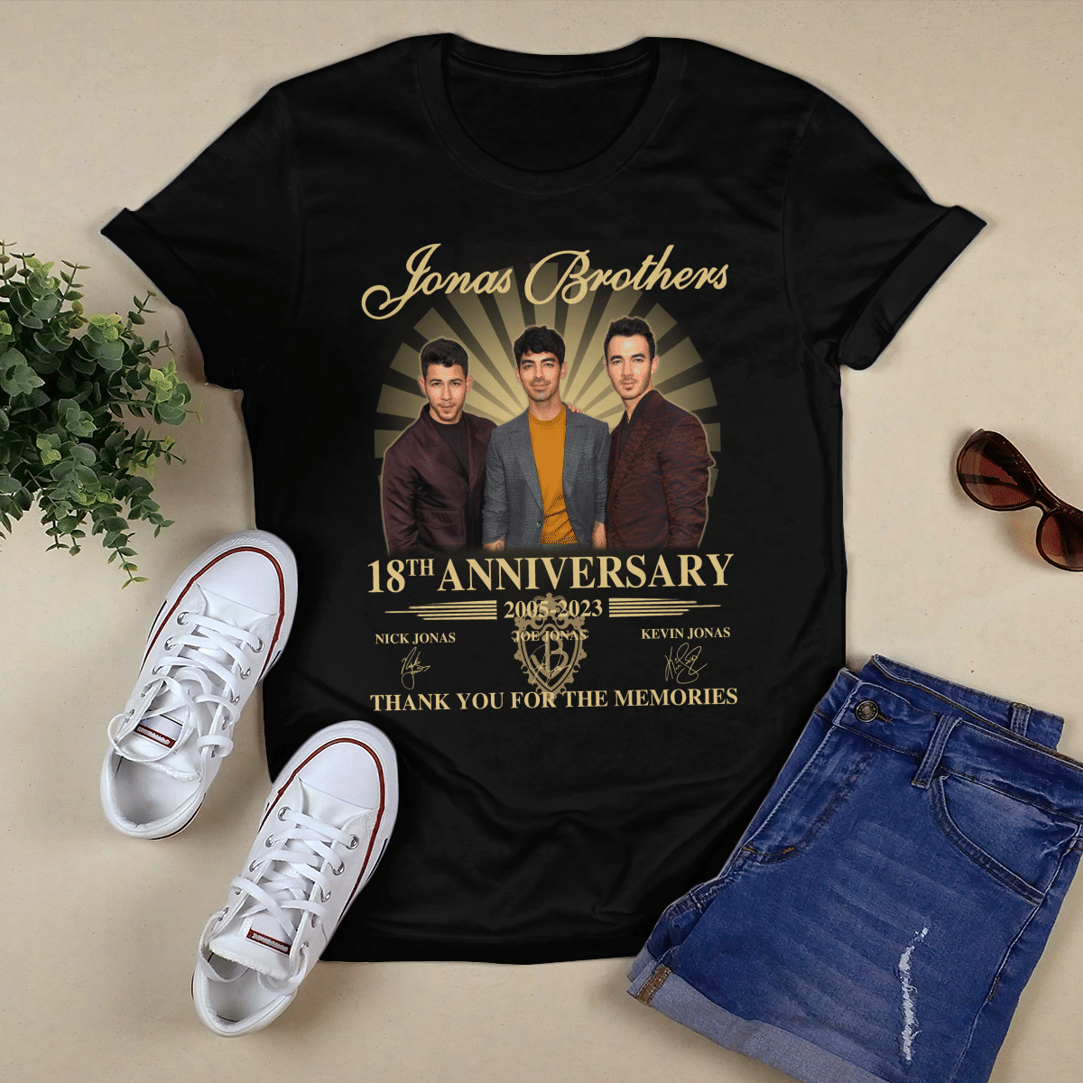 Barry ledsager Ferie Jonas Brothers Five Albums One Night T-Shirt - BTF Store