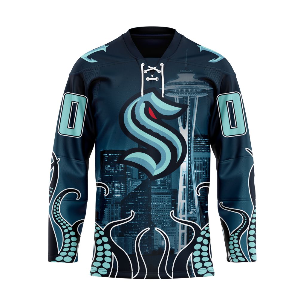 Seattle Kraken Retro NHL 3D Hawaiian Shirt And Shorts For Men And