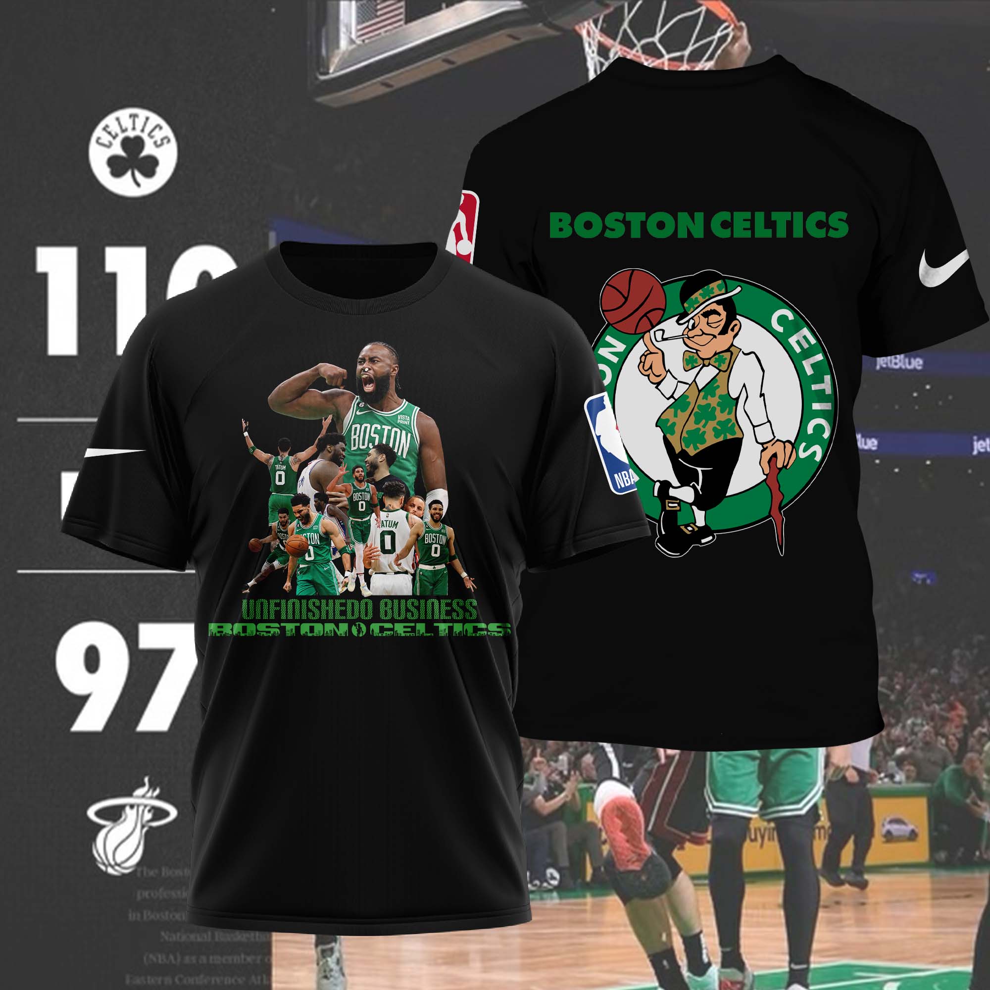 Men's Green Boston Celtics Nba Atlanticion Champions 2023 Jersey