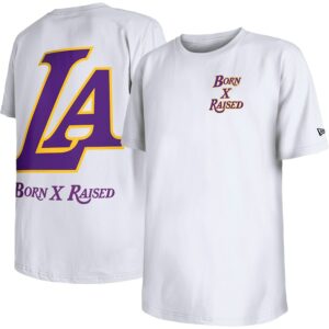 Official Born La Raised Lakers Blue Tee Shirt