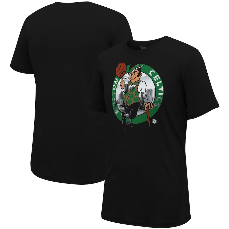 Boston Celtics NBA 2023 T-Shirt Unisex Stadium Essentials City View Black -  BTF Store