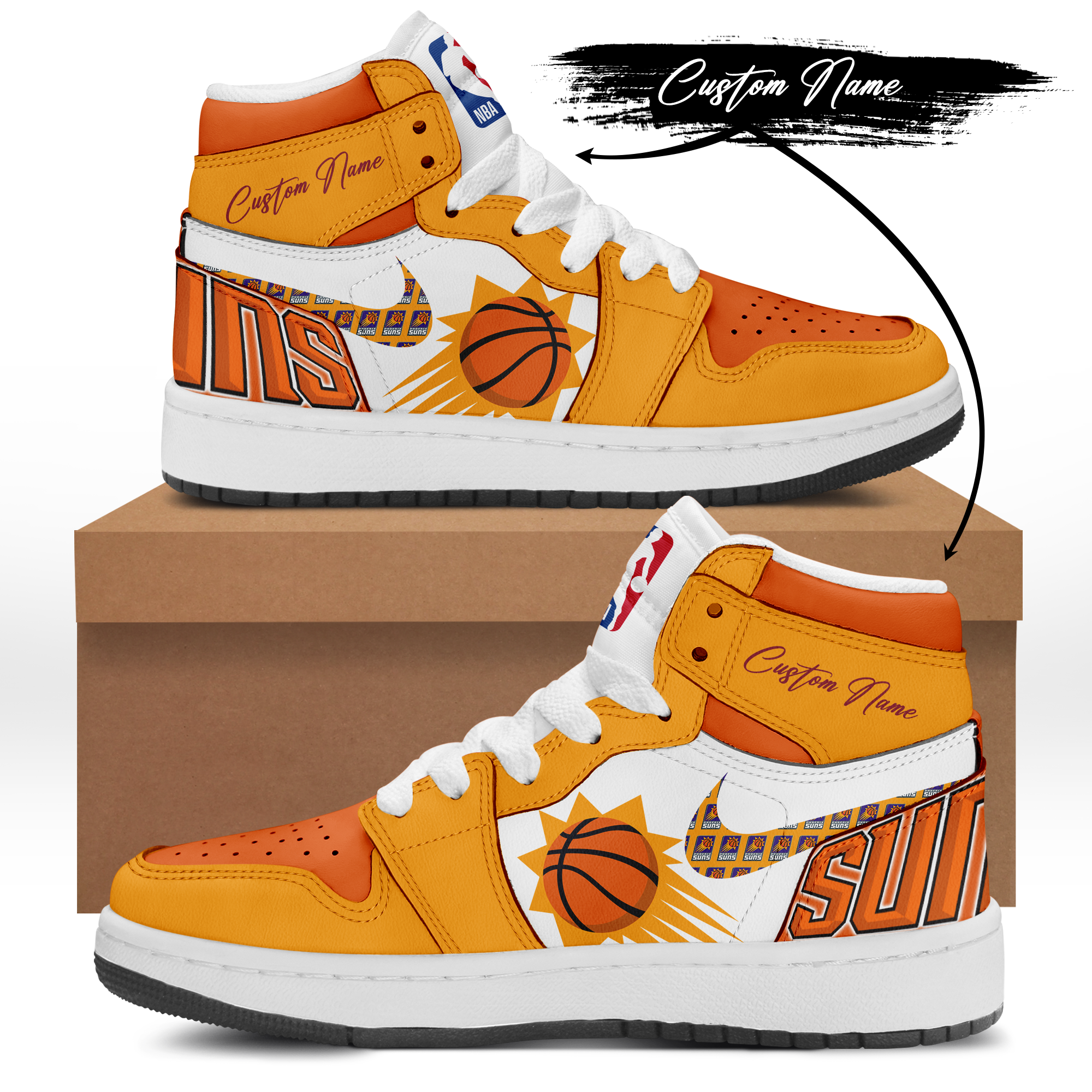 Custom Phoenix Suns Nike Air Jordan 1 High : r/suns