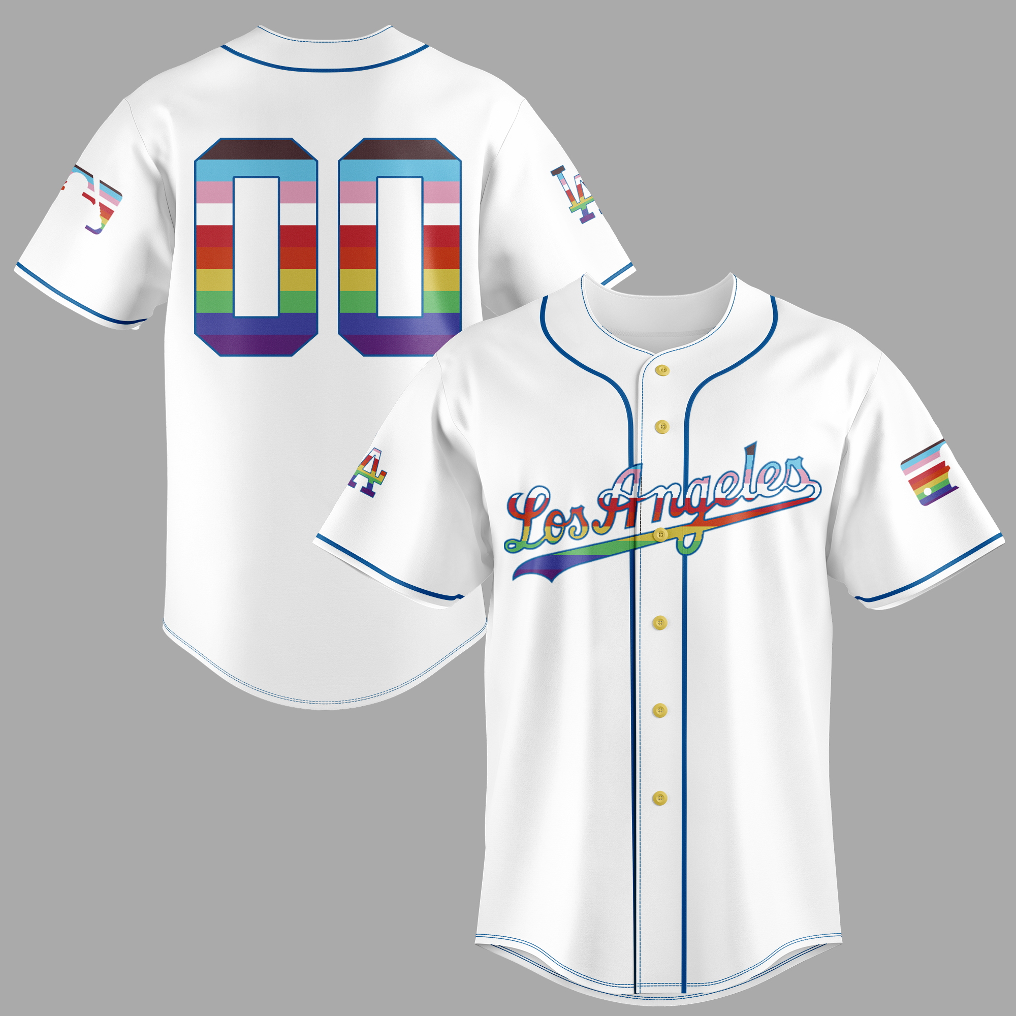 los angeles dodgers white jersey