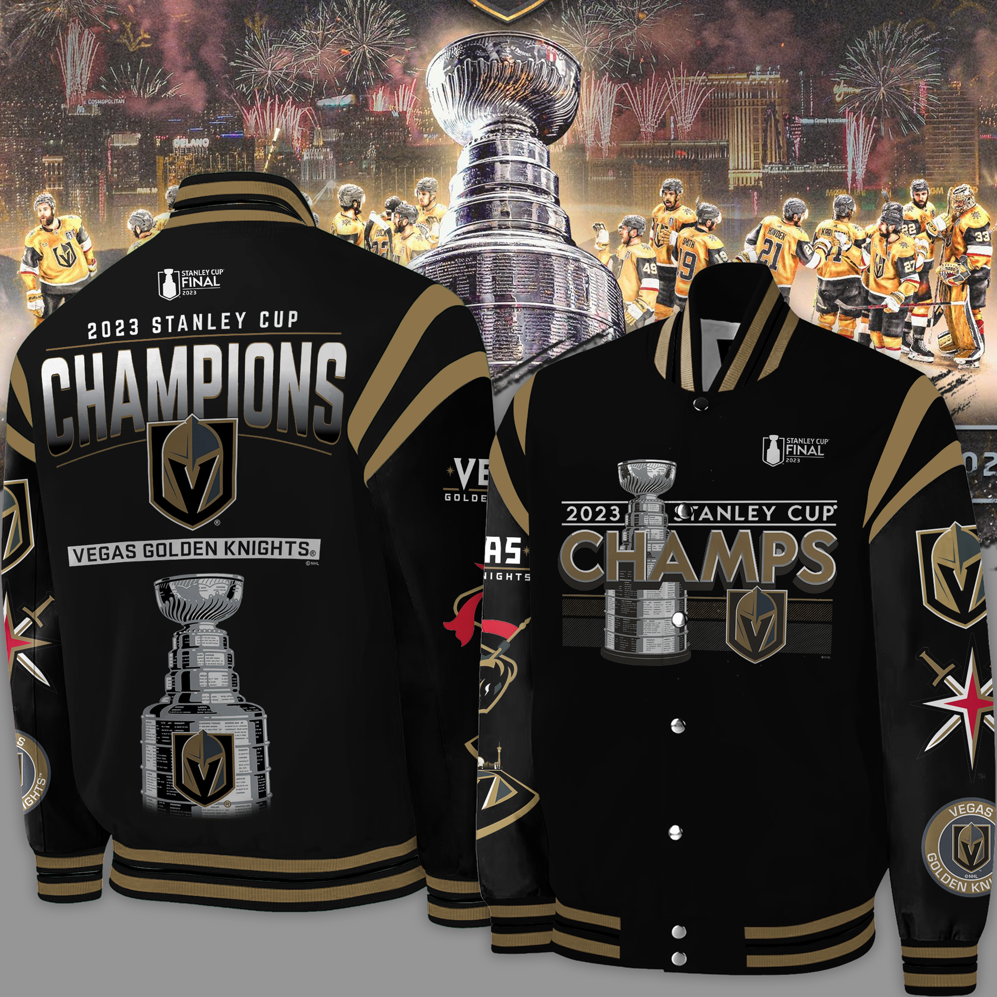 Vegas Golden Knights Champions NHL 2023 - Jersey - BTF Store