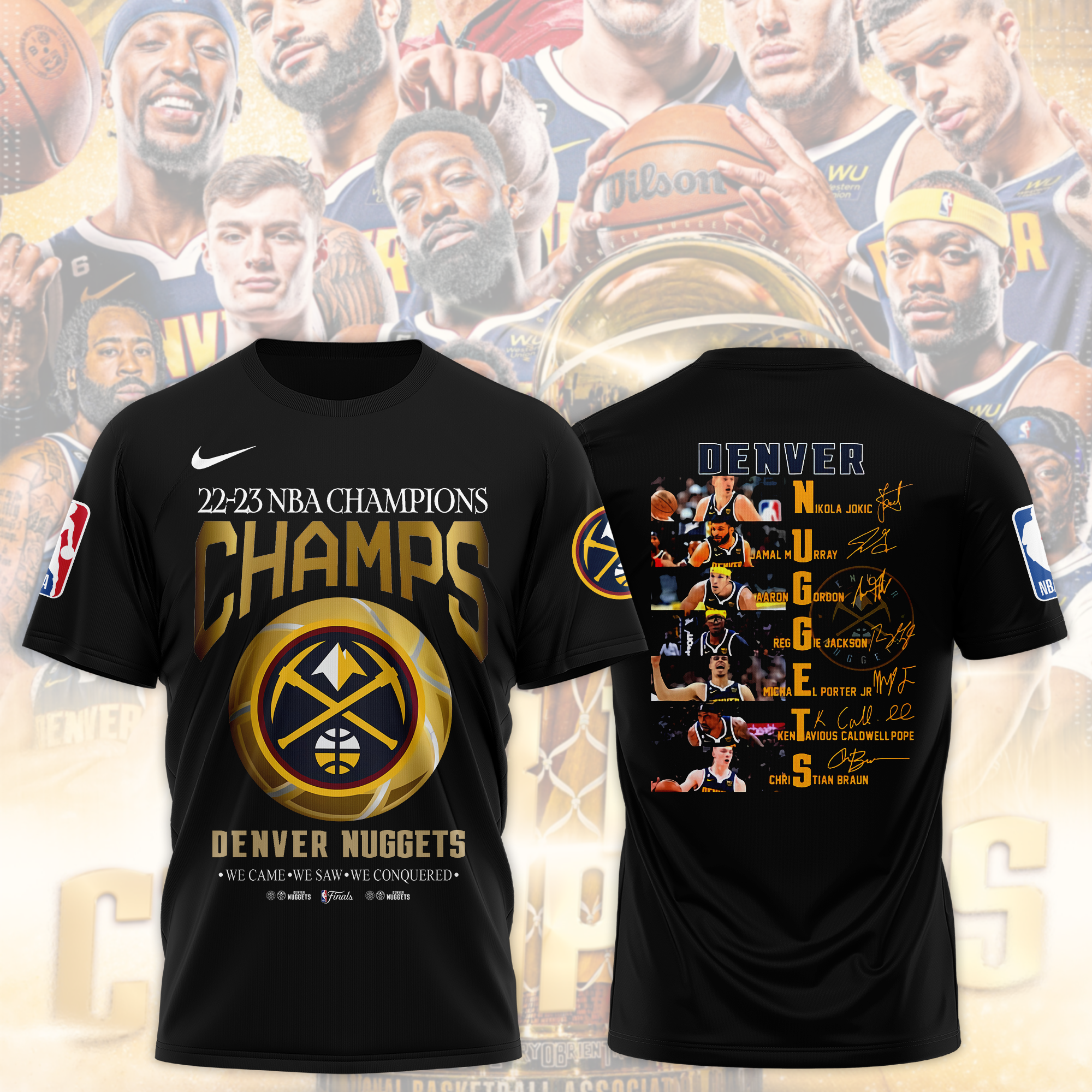 Denver Nuggets Finals Champions 2023 Jokic NBA Unisex Shirt