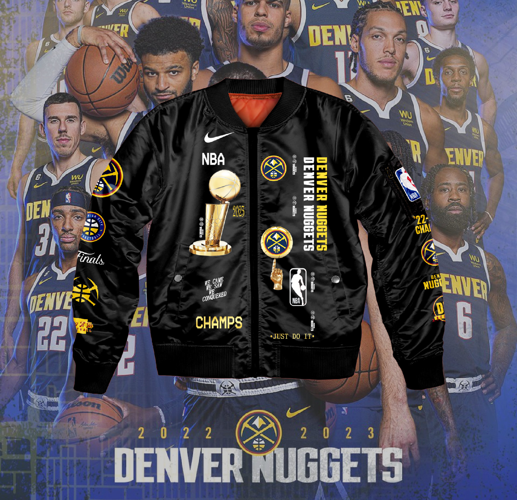 Men's Denver Nuggets NBA Starter Bomber Jacket