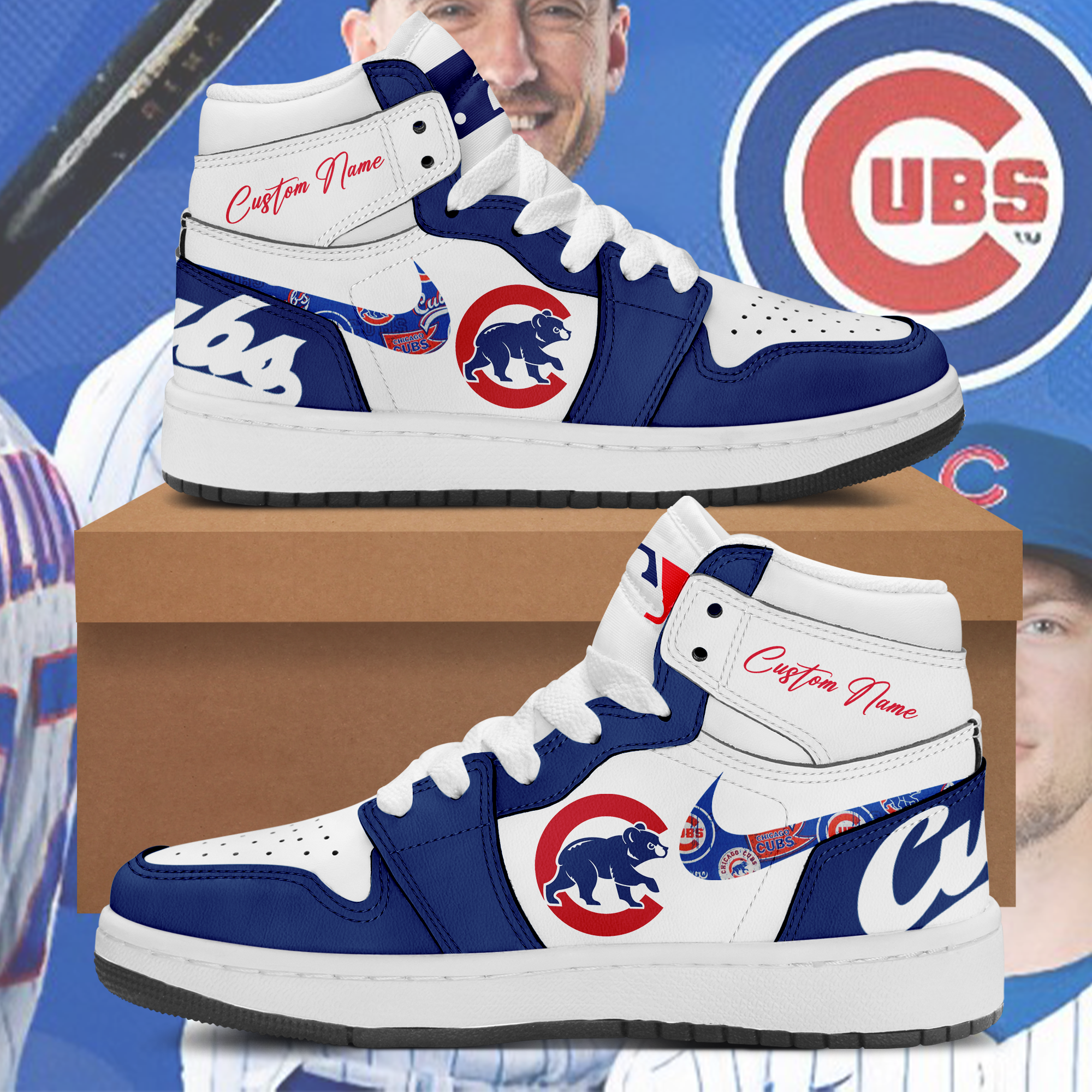 MLB Chicago Cubs Chunky Sneakers Shoes - BTF Store