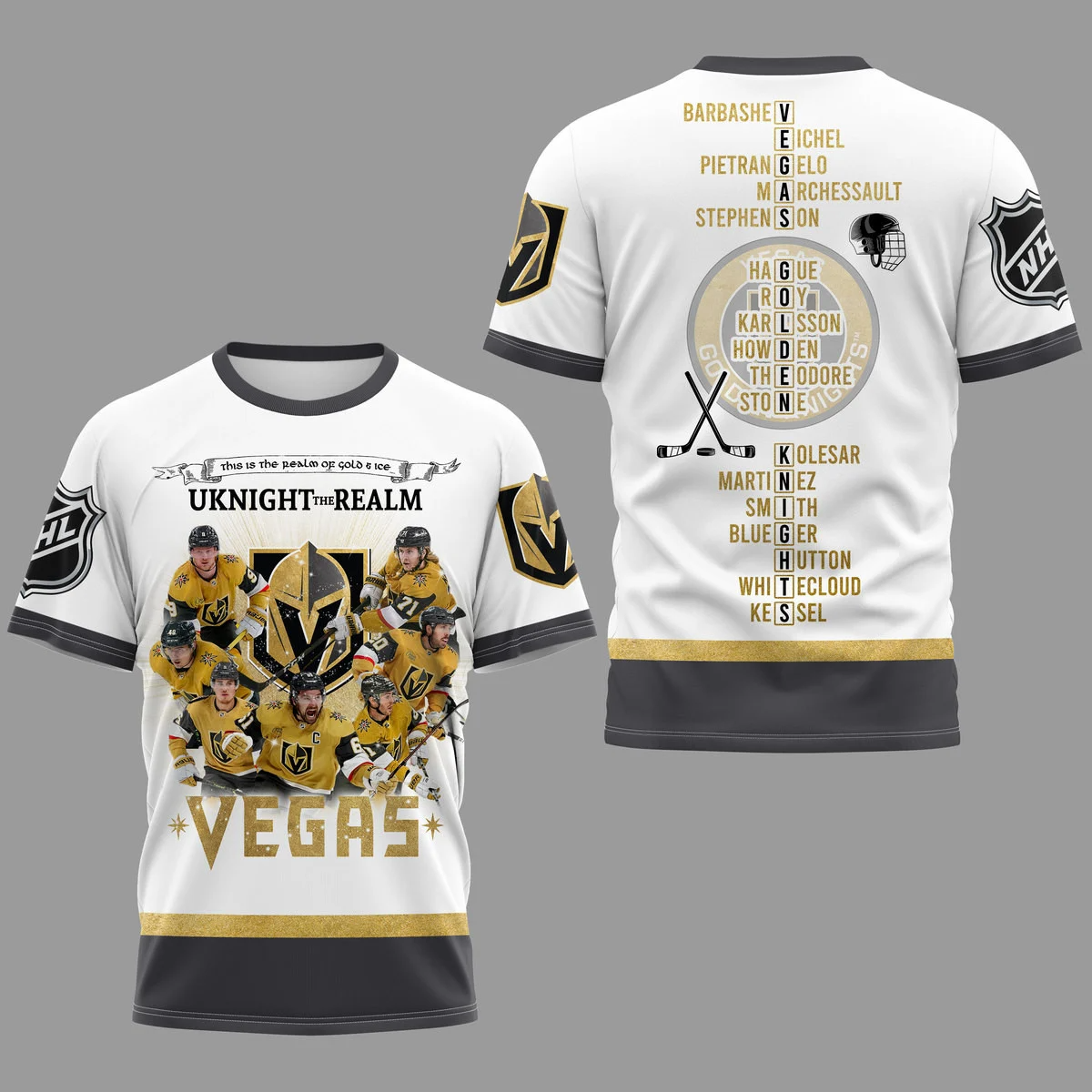 SALE!! Vegas Golden Knights Stanley Cup Champions Uknight The Realm AOP  T-Shirt