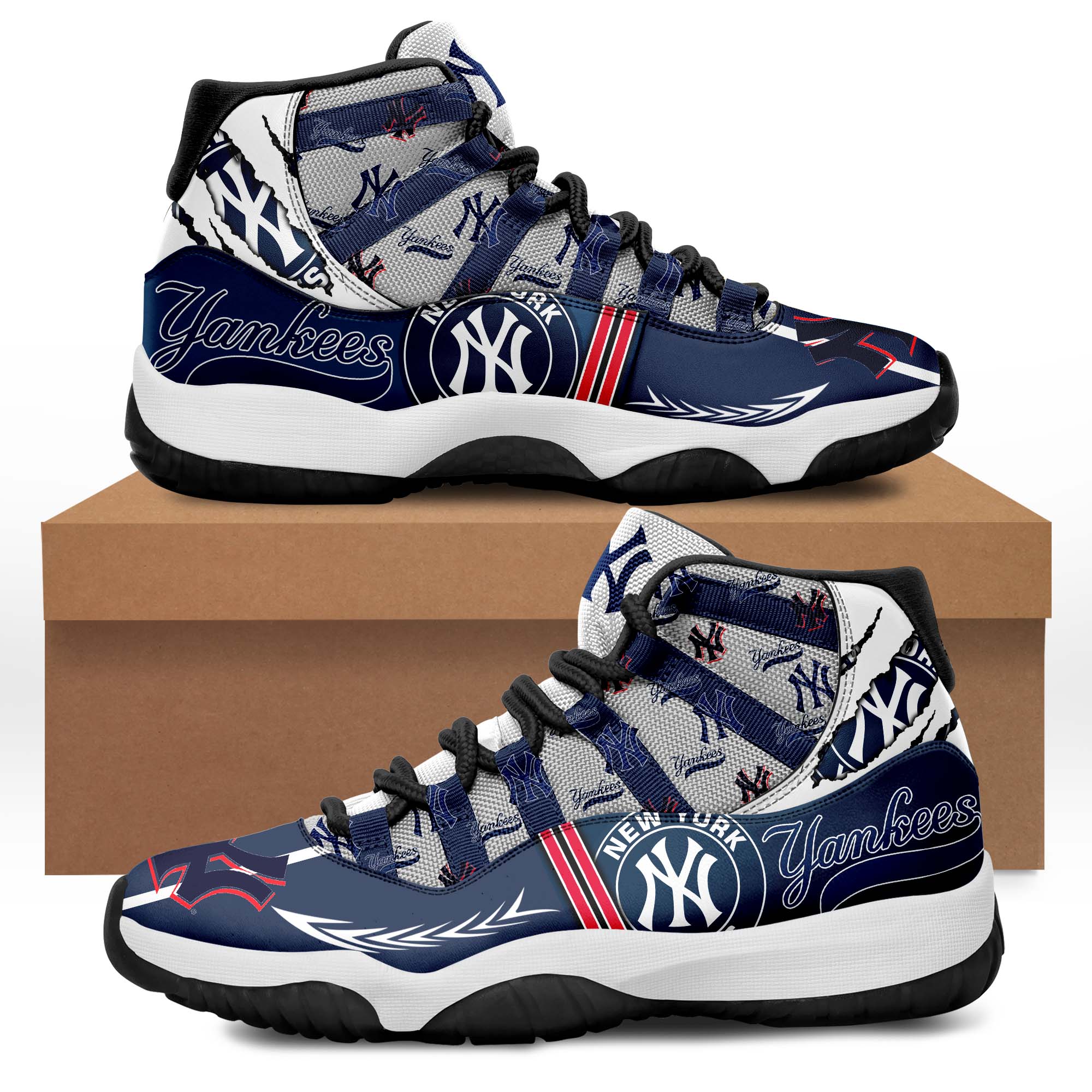 MLB New York Yankees Air Jordan 1 Shoes - BTF Store
