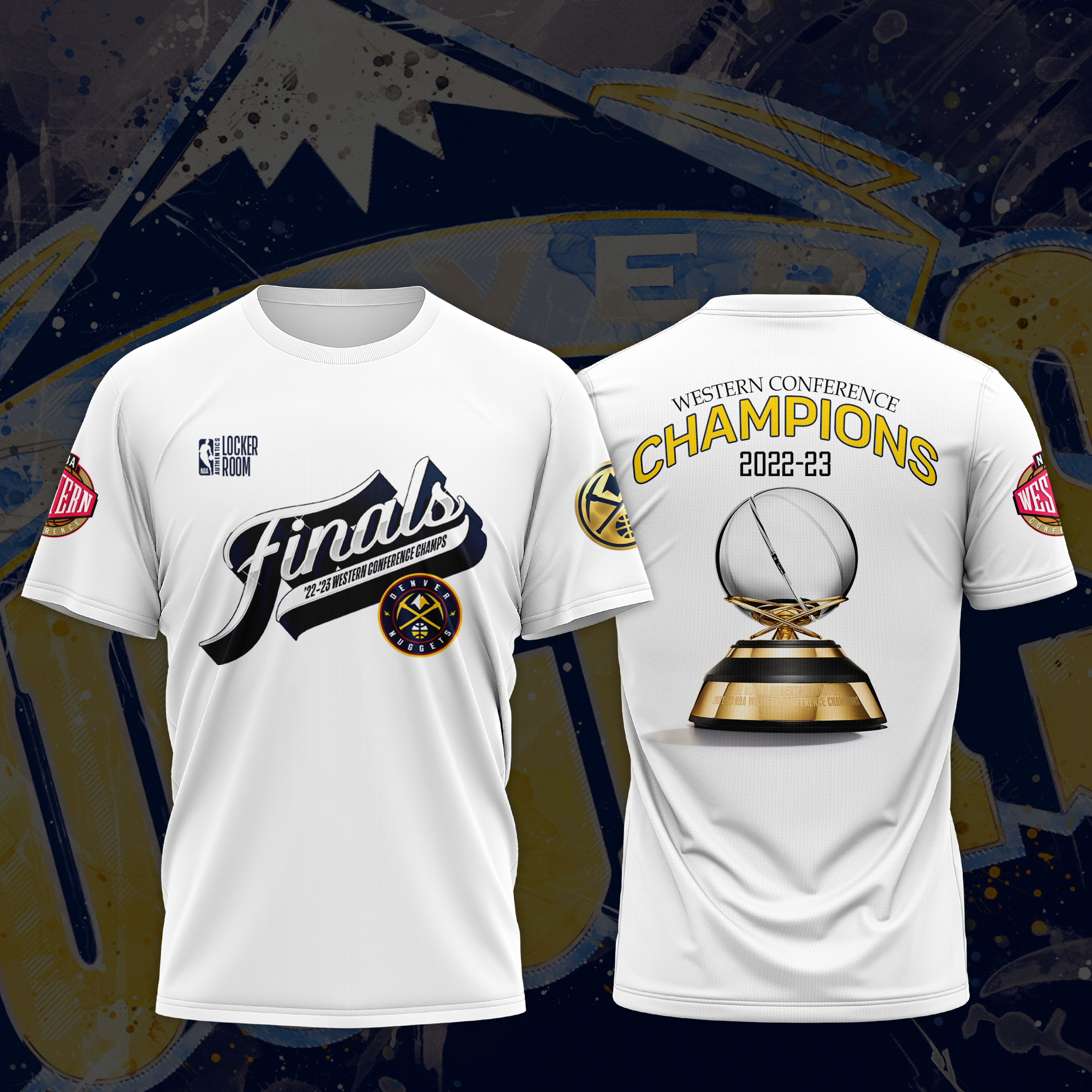 Men's Fanatics Branded White Golden State Warriors 2022 Western Conference Champions Locker Room T-Shirt