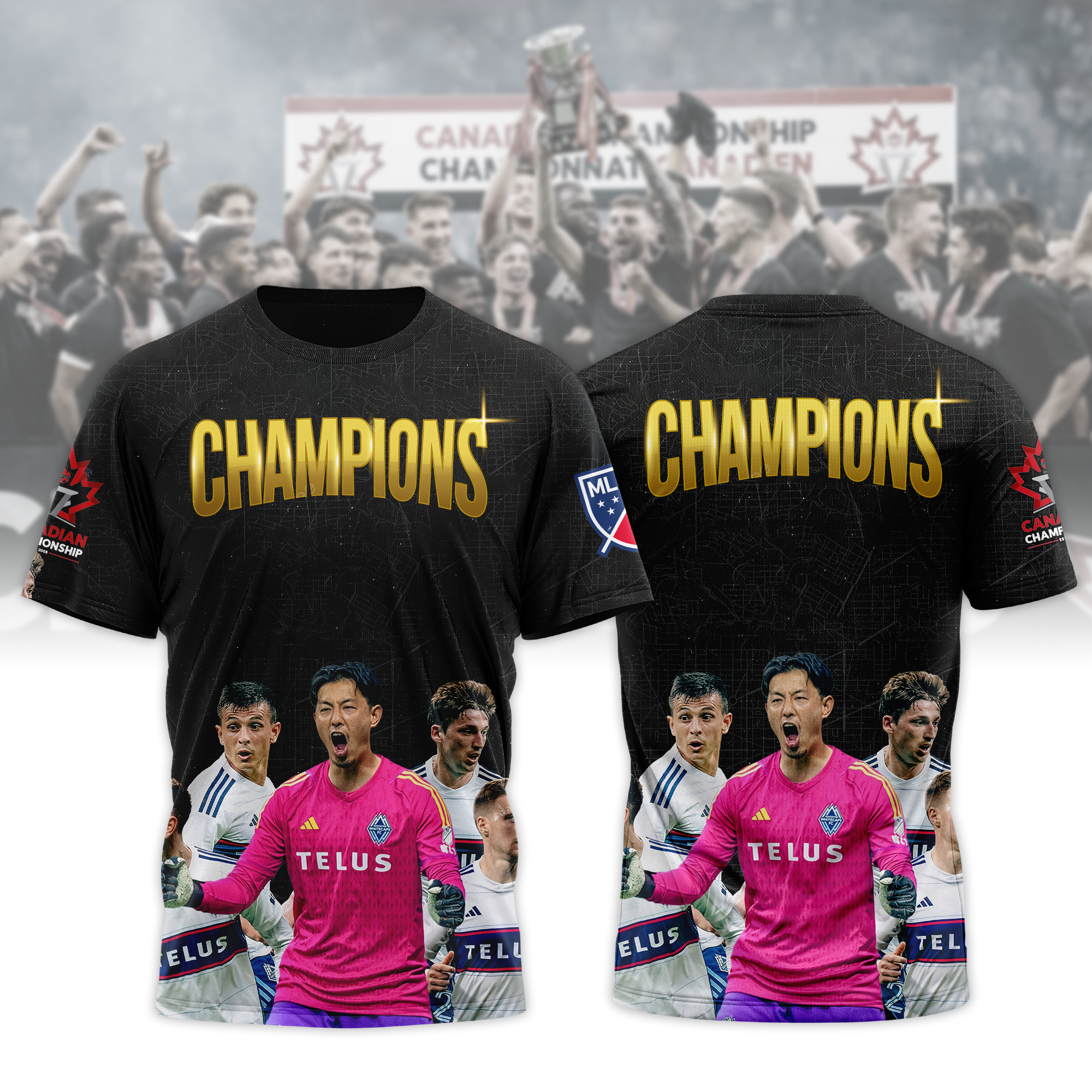 _Vancouver Whitecaps FC CHAMPIONSHIP CANADIAN 2023 - 3D T-Shirt