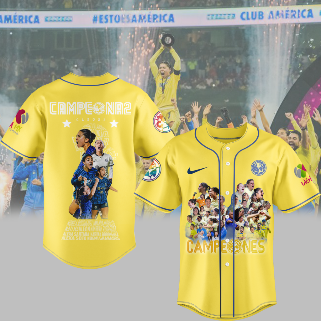 Club América Campeones Liga MX Femenil 2022-23 Jersey, T-Shirt