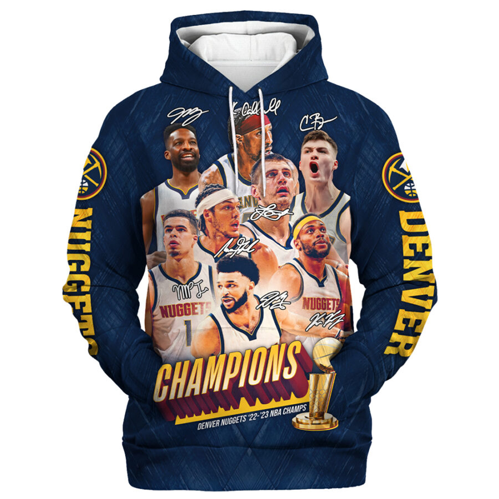Denver Nuggets The NBA Finals Champions 2023 Print 3D Shirt For Men Women