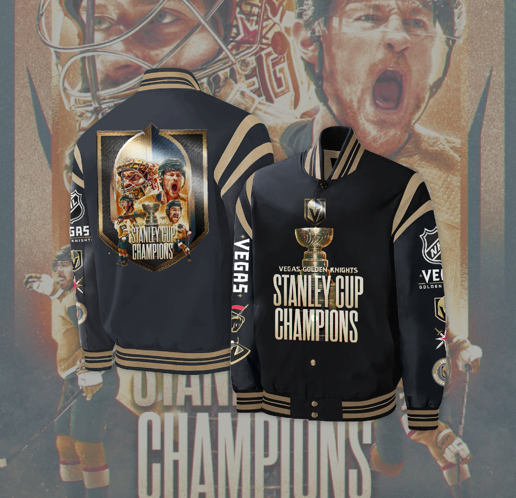 NHL Vegas Golden Knights Custom Hockey Jersey - BTF Store