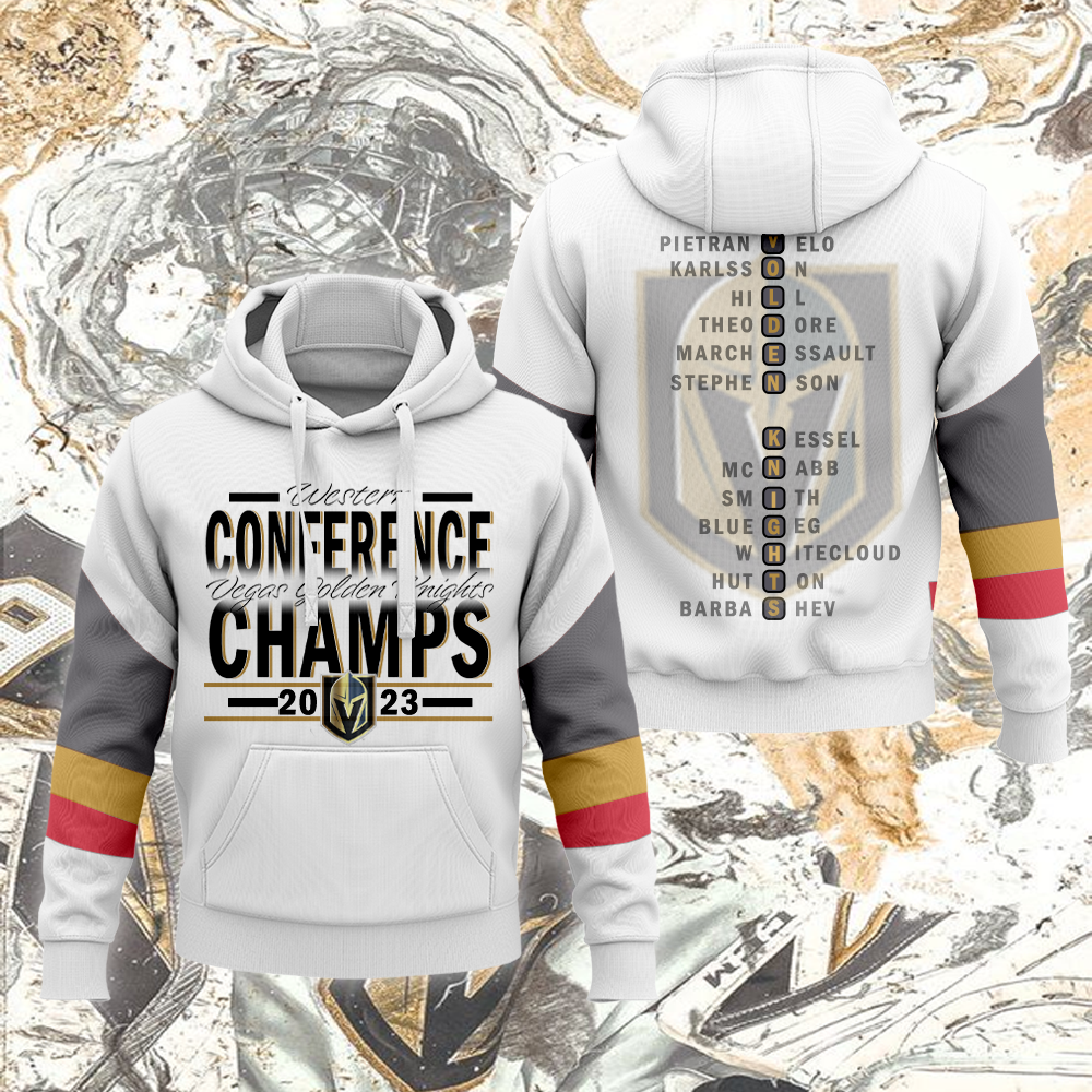 Vegas Golden Knights Champions 2023 Western Conference Grey Hoodie