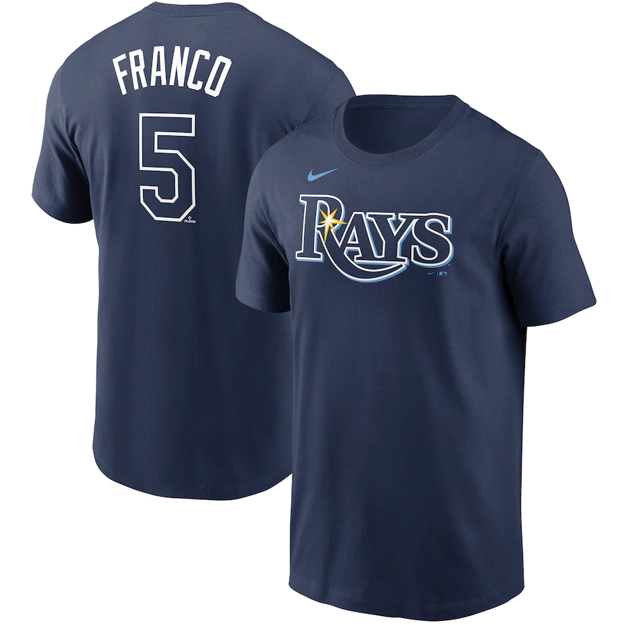 ...Tampa Bay Rays MLB #5 Franco Branded T Shirt - BTF Store