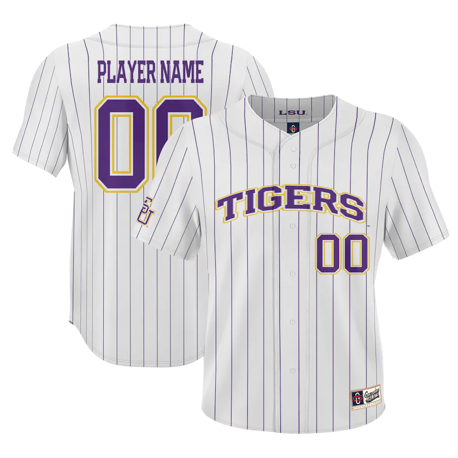 Men's Nike #1 White LSU Tigers Team Limited Jersey