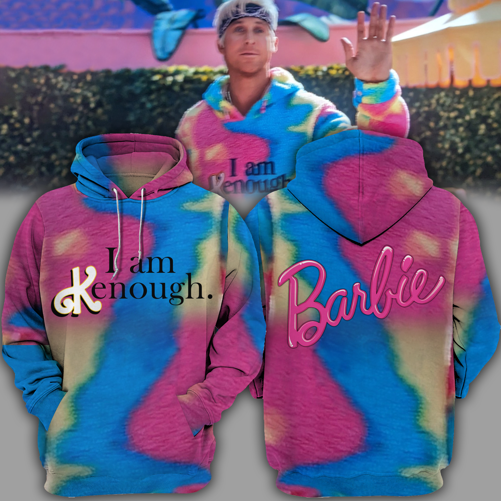 Barbie The Movie Official I Am Kenough Unisex Hoodie