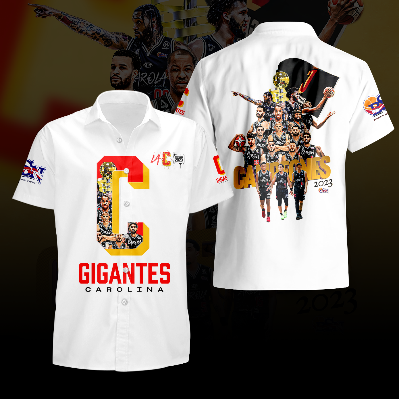 Gigantes de Carolina BSN Campeones 3DShirt + Cap - BTF Store
