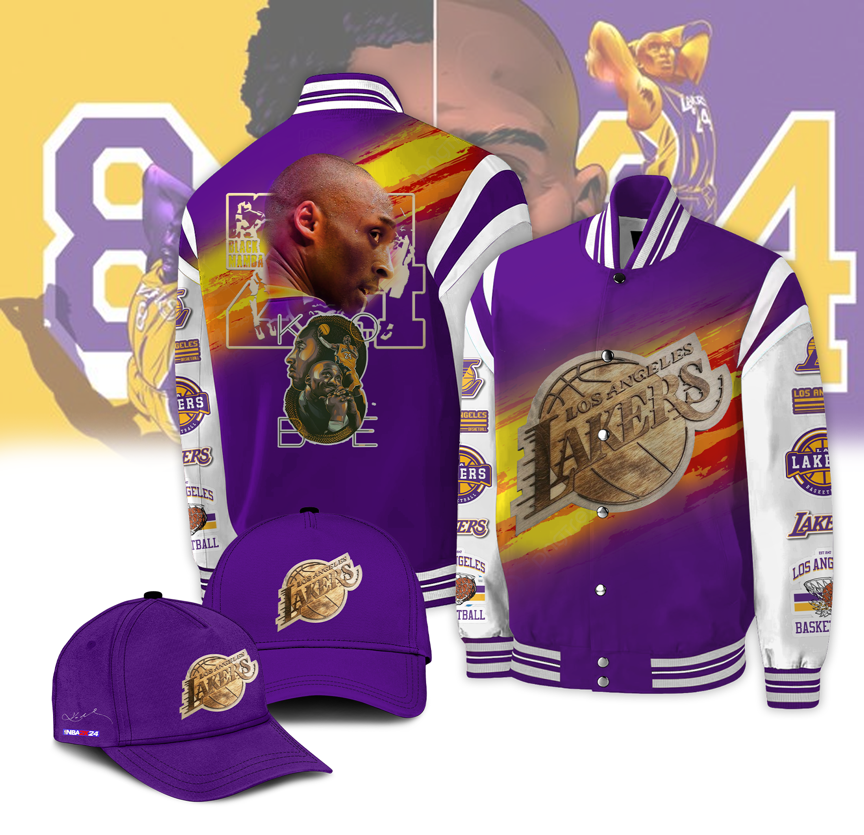 Los Angeles Lakers Kobe Bryant 24 Jacket