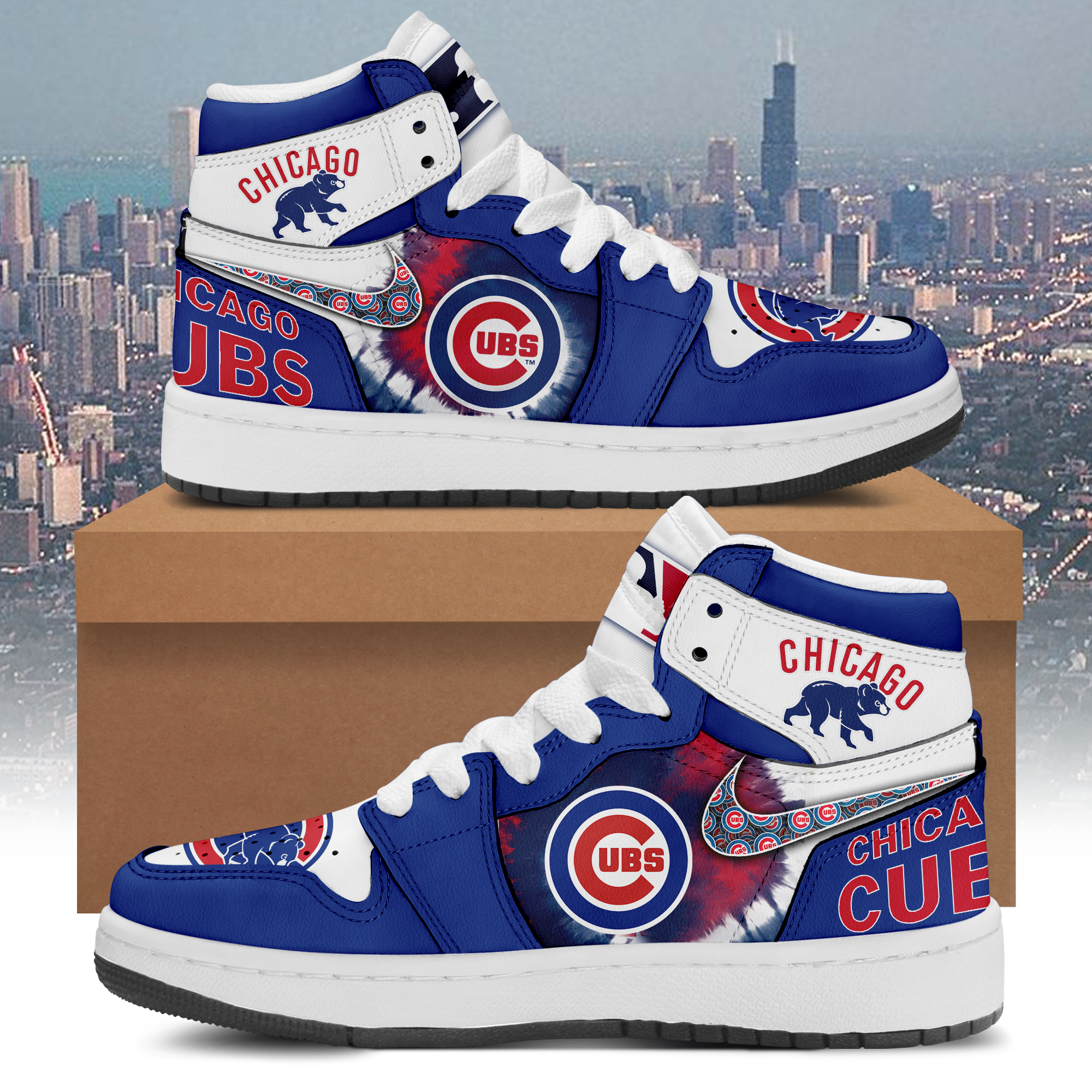 _Chicago Cubs AJ1 Sneaker 2023 - BTF Store